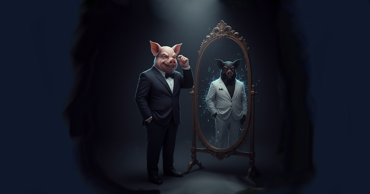 Pig-headed man in formal attire.